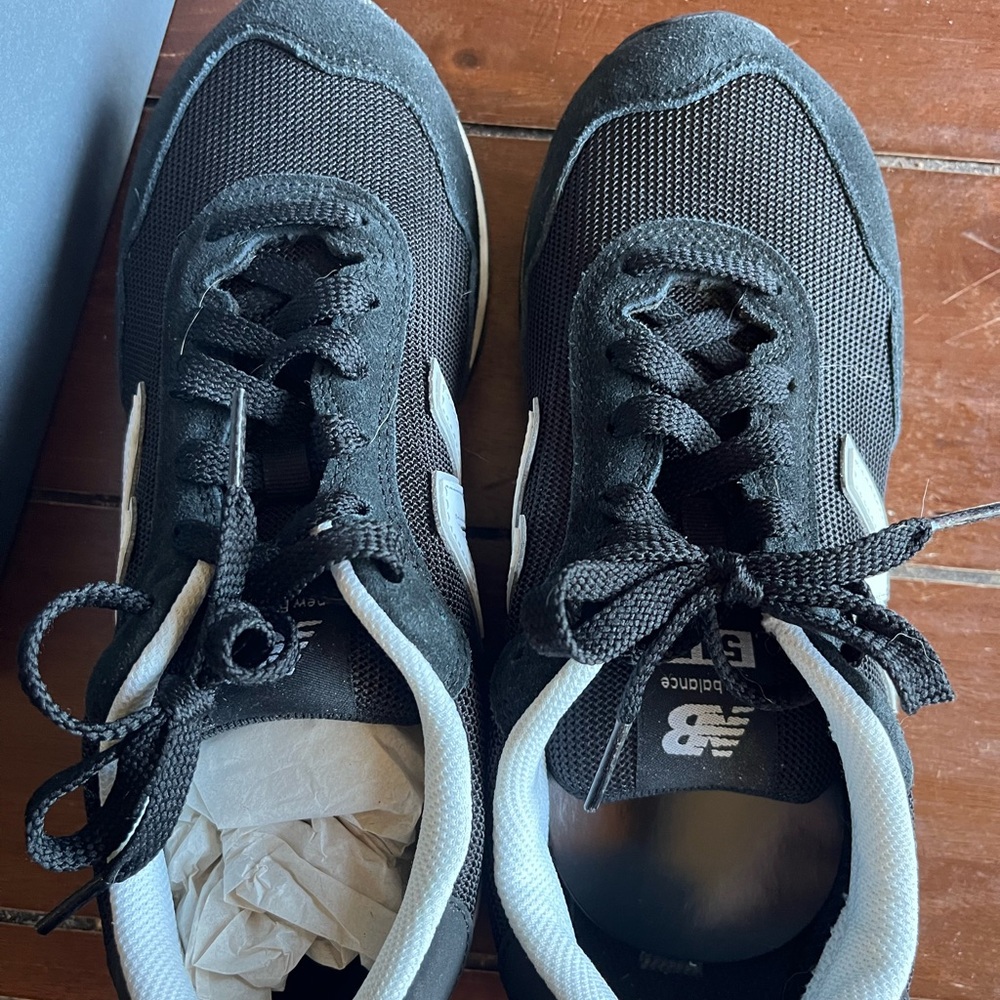 New Balance Black and White Athletic Shoes